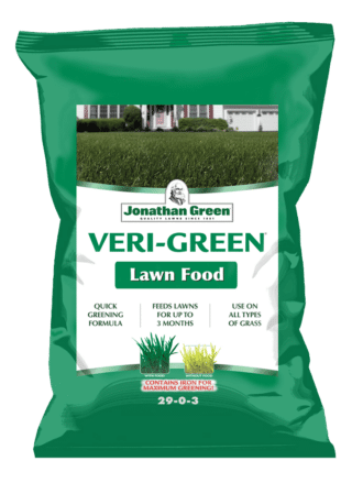 Lawn_fertilizer_bag_front_of_Veri_Green_Bag