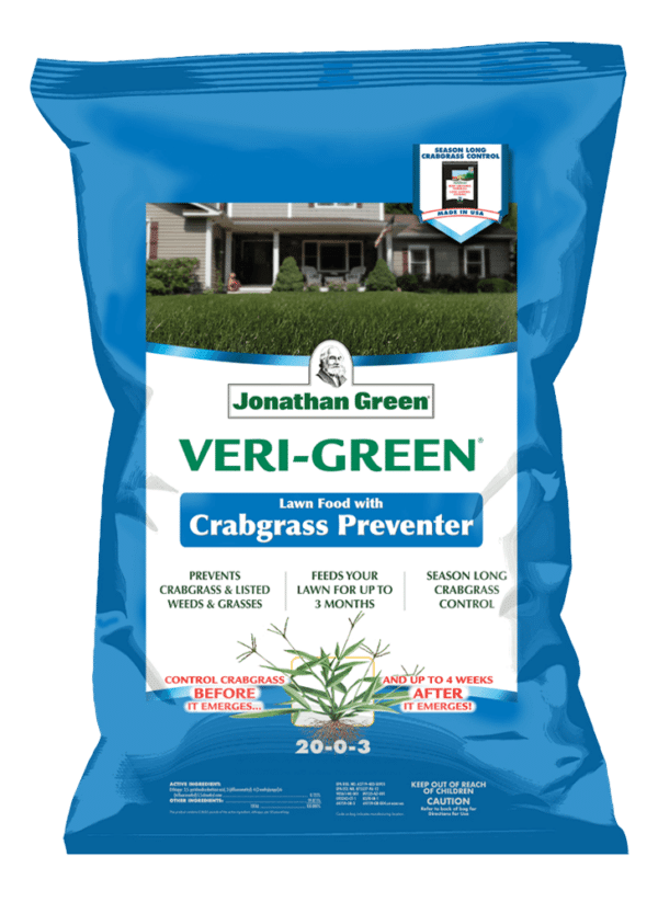 A bag of jonathan green Annual Lawn Care Program for Acidic Soil with crabgrass & weed preventer, part of the Jonathan Green Annual Lawn Care Program.